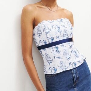 Reformation Evelyn Linen Top